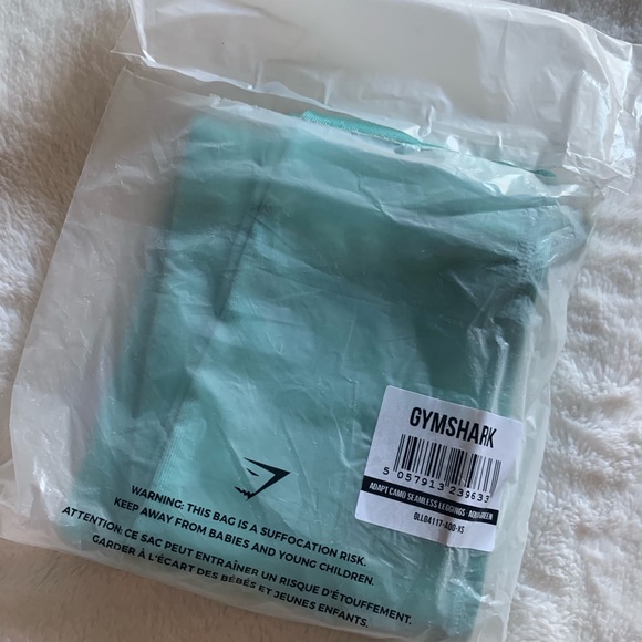 NWT Gymshark Adapt Camo Seamless Aqua Green XS - Picture 2 of 7
